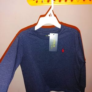 BRAND NEW toddler size Polo Navy blue and Red emblem shirt.NWT. STEAL THIS DEAL!